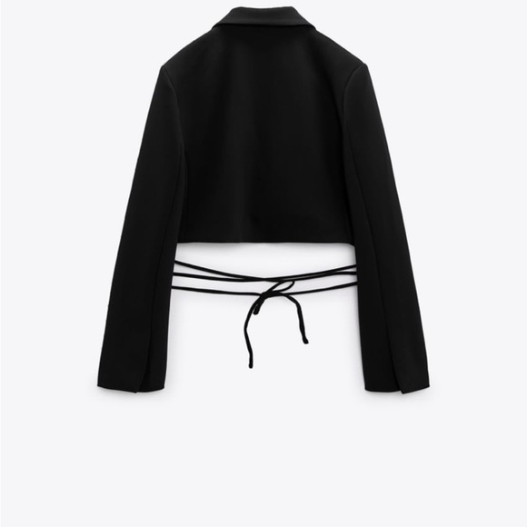 ZARA Tied Cropped Blazer Set - Picture 12 of 12